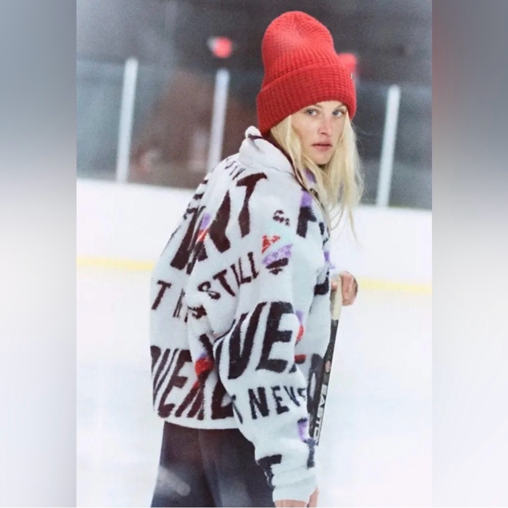 NWT FP Movement Hit The Slopes Printed Fleece Jacket - Picture 3 of 4